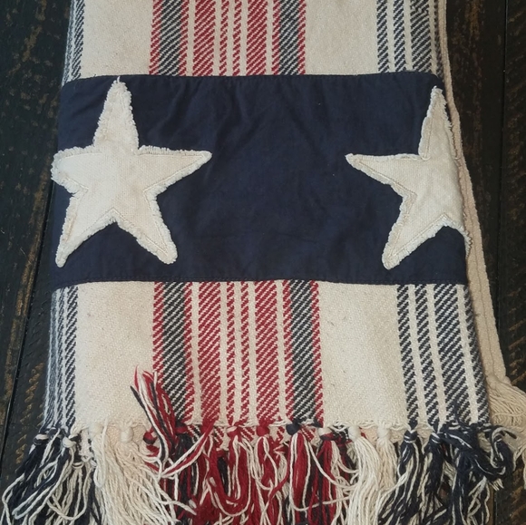 Patriotic throw blanket Afghan - Picture 2 of 4